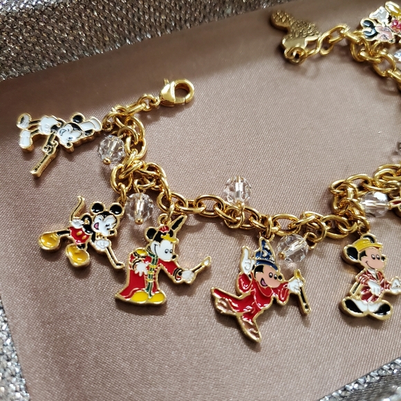 The Bradford Exchange Disney Mickey Mouse Through the Years Charm Bracelet - Picture 2 of 16